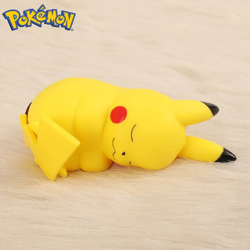 Pokemon Pikachu Night Light TAKARA TOMY Cute Anime Soft Light Bedroom Bedside LED Lights Room Decoration Children Toy Xmas Gift