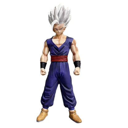 Anime Dragon Ball Z Super Hero White Hair Son Gohan Saiyan Action Figurine 29Cm PVC Statue Collectible Model Toys Gift