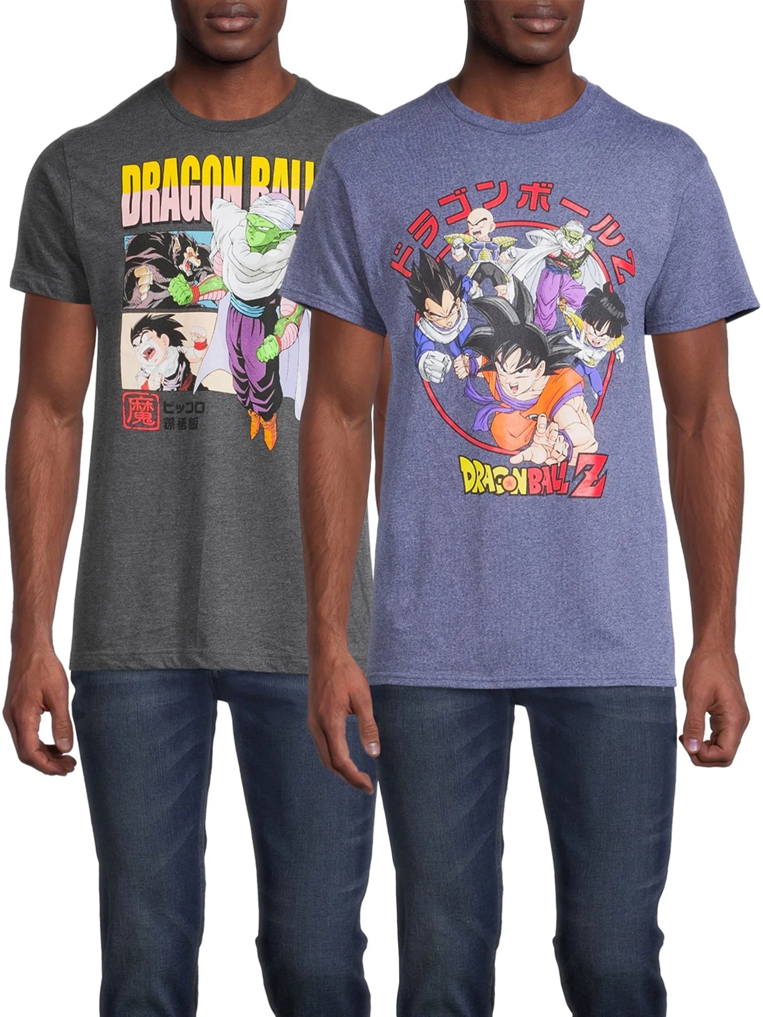 Men'S & Big Men'S Anime Graphic Tees, 2-Pack, Sizes S-3XL