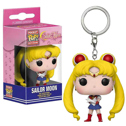 Sailor Moon Chibiusa Cute Cartoon Doll Key Chain Funko Pop Kawaii Toy Backpack Pendant Decoration Adorkable Christmas Presents