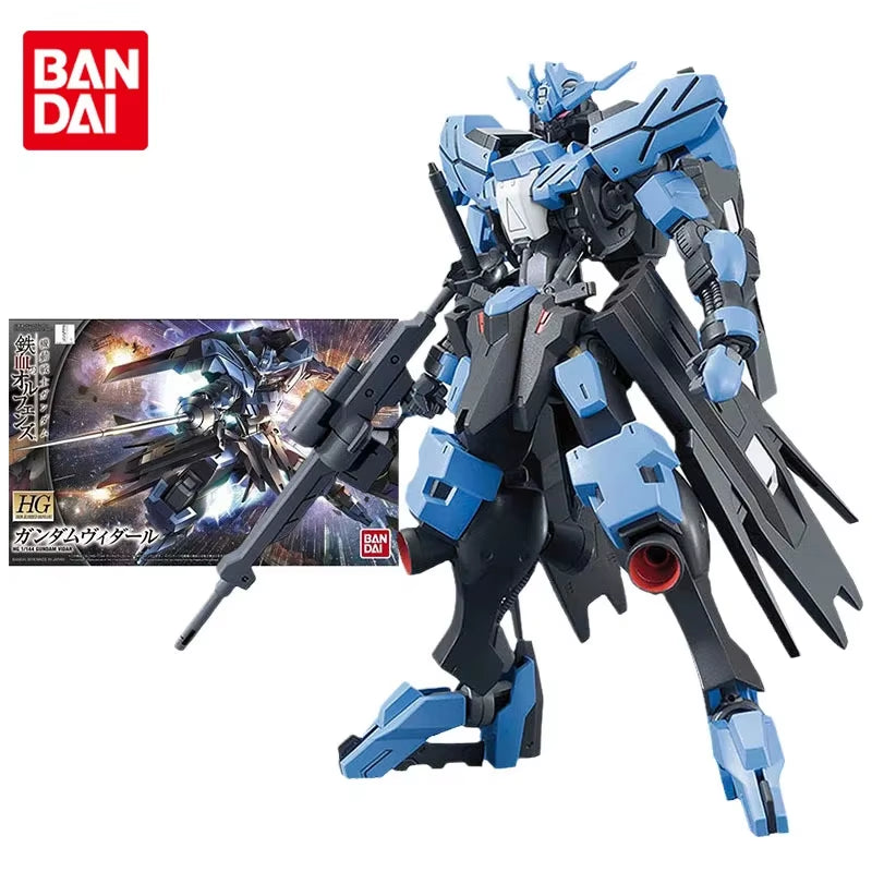 Gundam Model Kit Anime Figure HG IBO 027 1/144 Gundam Vidar Genuine Gunpla Model Anime Action Figure Toys for Children