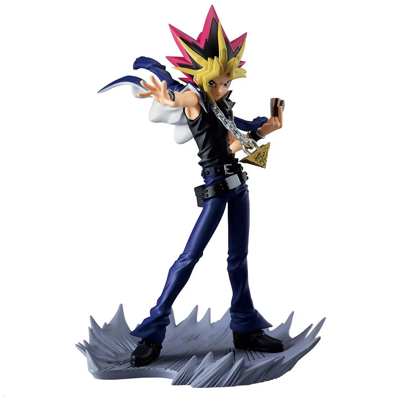 Original Banpresto Anime Yu-Gi-Oh! Duel Monsters Yami Yuugi Dark Magician Girl Senkou Zekkei Action Figure Model Toy