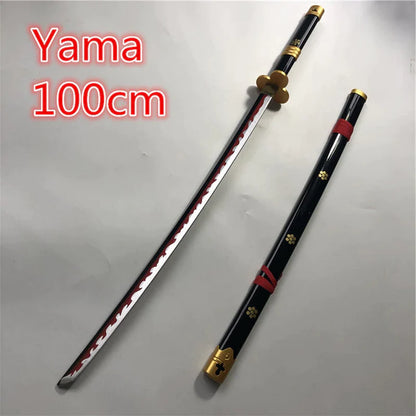 Cosplay 1:1 Anime Roronoa Zoro Sword Weapon Armed Katana Espada Wood Ninja Knife Samurai Sword Prop Toys for Teens