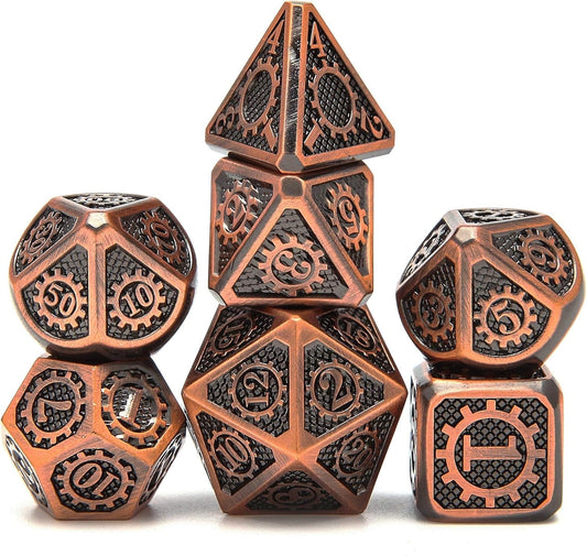 Dungeons and Dragons Dice Set, Metal Polyhedral DND Large Dice Bag Bulk Tower Role Playing Dice