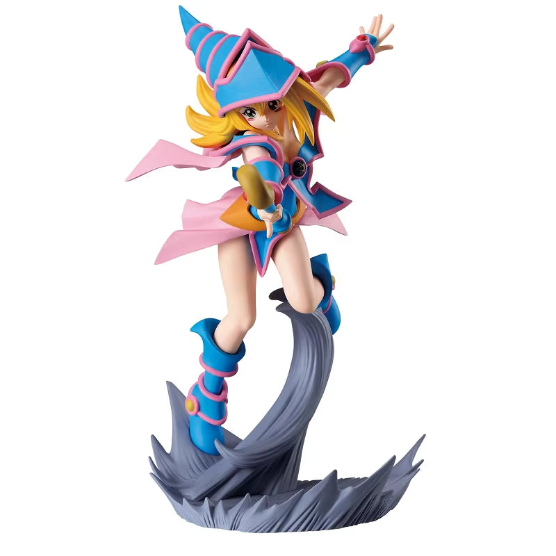 Original Banpresto Anime Yu-Gi-Oh! Duel Monsters Yami Yuugi Dark Magician Girl Senkou Zekkei Action Figure Model Toy