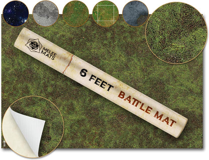 Battle Game Mat for DND - [48" X 72"] Wargaming Tabletop Map - Gaming Board for Warhammer 40K, Dungeons and Dragons, Wargame RPG - Vinyl Gaming Jungle Terrain