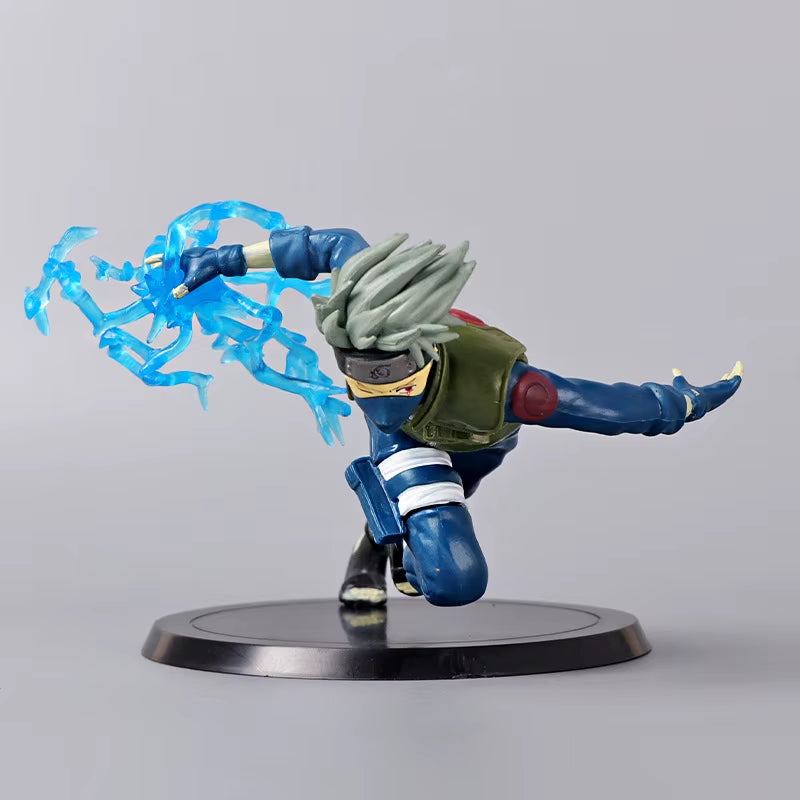 15CM Anime Naruto Shippuuden Hatake Kakashi Figure X-Tra 1/10 Raikiri Fighting Pose Model Toy Gift Collection Aciton Figure PVC