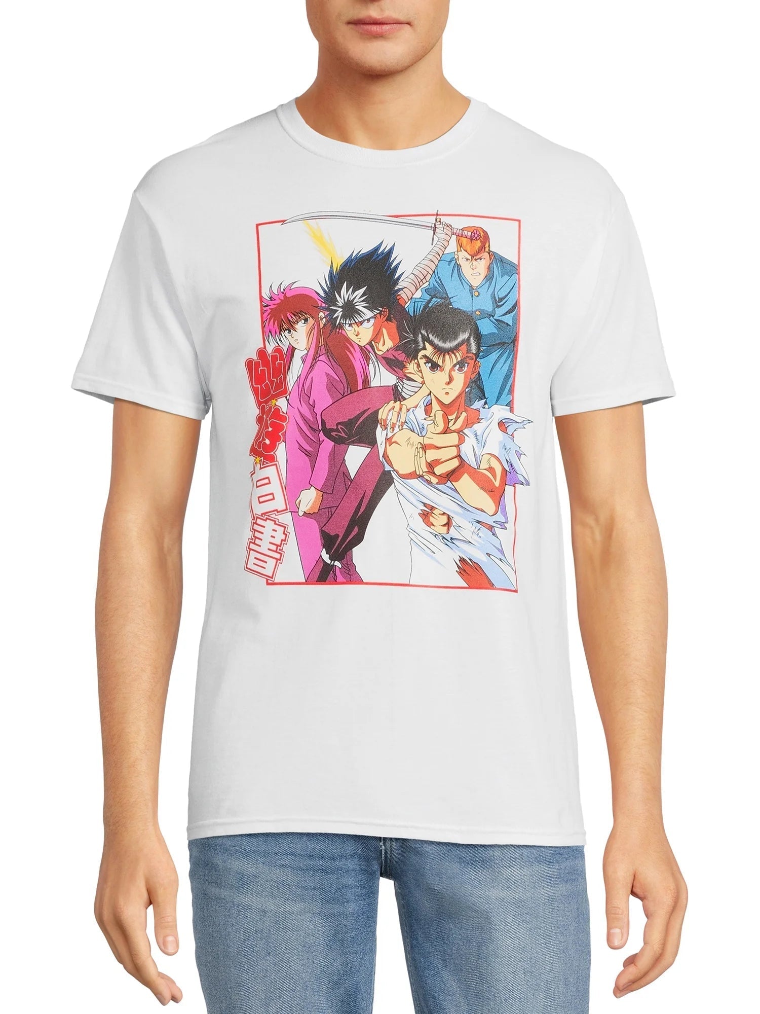 Yu Yu Hakusho Men'S & Big Men'S Characters Graphic Print Tee Shirts, 2-Pack