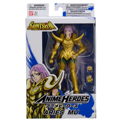 Anime Heroes Knights of the Zodiac Aries Mu Action Figure Set, 3 Pieces