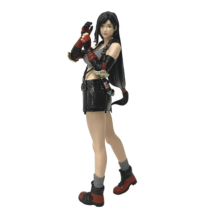 20CM Anime Game Final Fantasy VII Remake Tifa Lockhart Figure Standing Model Toy Doll Aciton Figure PVC Collection