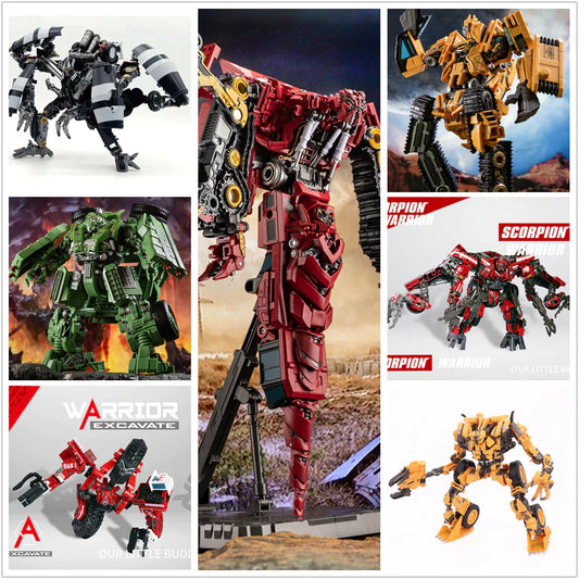 Transformation MT-01 MT-02 MT-03 MT-05 MT-07 MT-08 Devastator Mixmaster Overload Bulldozer Roaring Scavenger Action Figure Toys