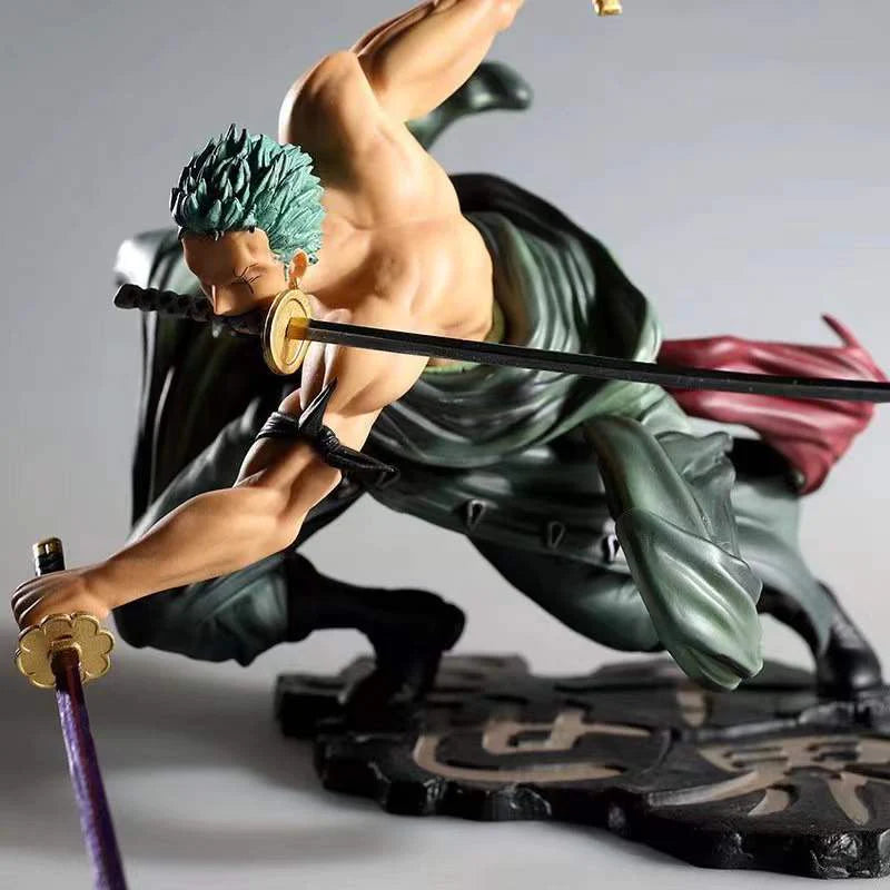 One Piece Anime Figure Roronoa Zoro Anime Statue PVC Action Figure Collection Model Toys Gift 10Cm