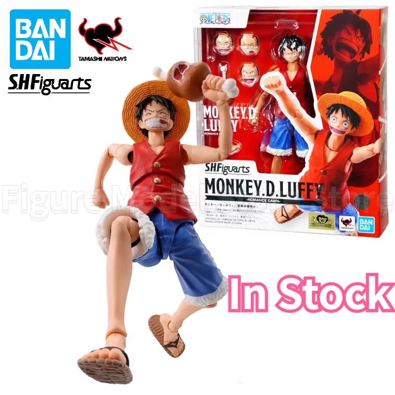 In Stock 100% Original  S.H.Figuarts SHF One Piece Monkey D Luffy Nami Romance Dawn Anime Action Figures Toys Models