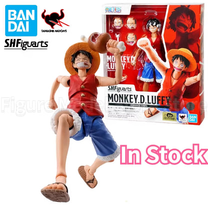 In Stock 100% Original  S.H.Figuarts SHF One Piece Monkey D Luffy Nami Romance Dawn Anime Action Figures Toys Models