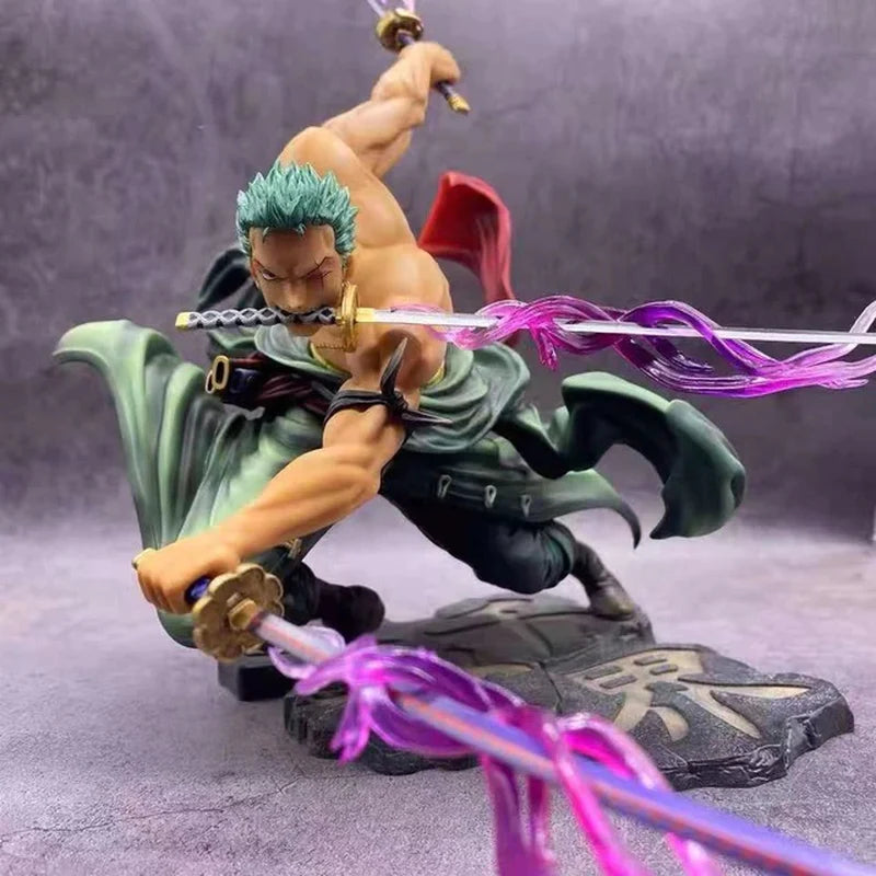 One Piece Anime Figure Roronoa Zoro Anime Statue PVC Action Figure Collection Model Toys Gift 10Cm