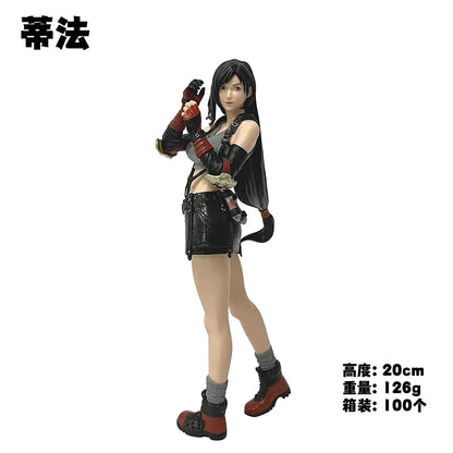 20CM Anime Game Final Fantasy VII Remake Tifa Lockhart Figure Standing Model Toy Doll Aciton Figure PVC Collection