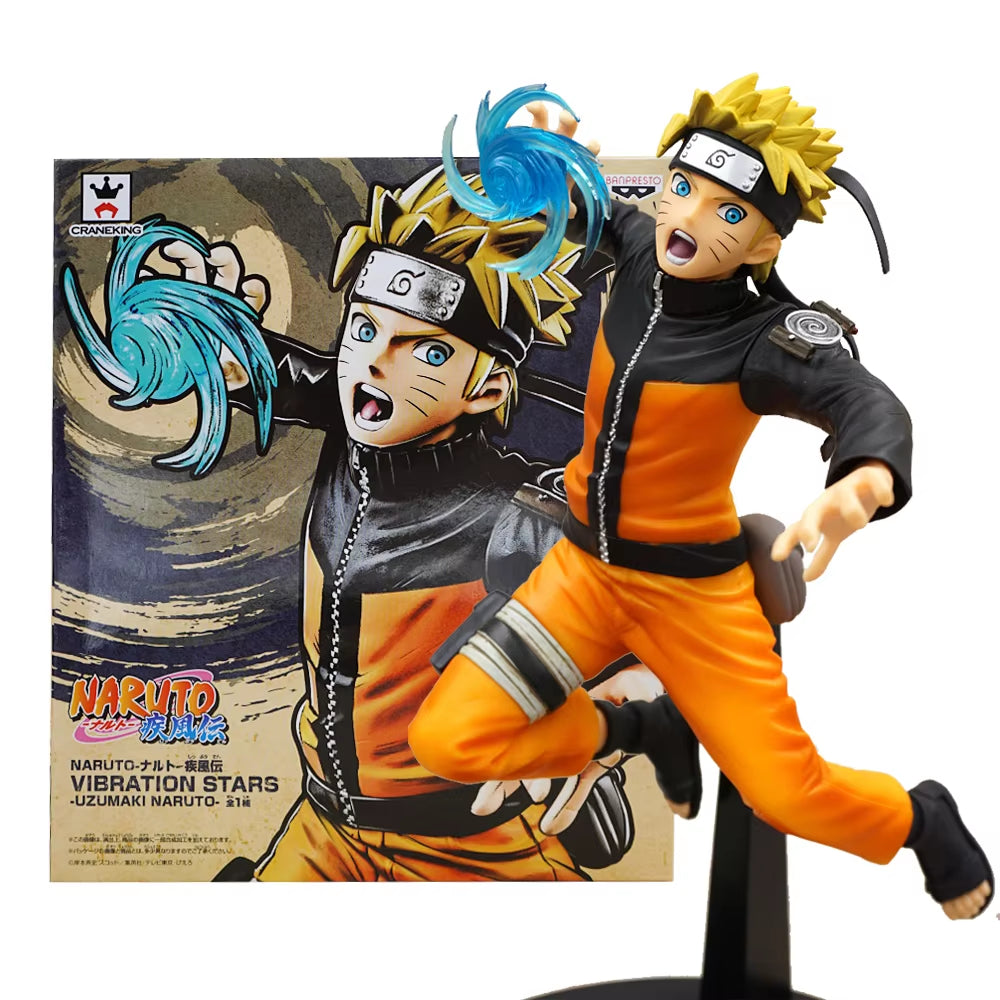 19CM Anime Vibration Stars Uzumaki NARUTO Shippuden Rasengan Battle Form Model Toy Gift Collection Action Figure PVC