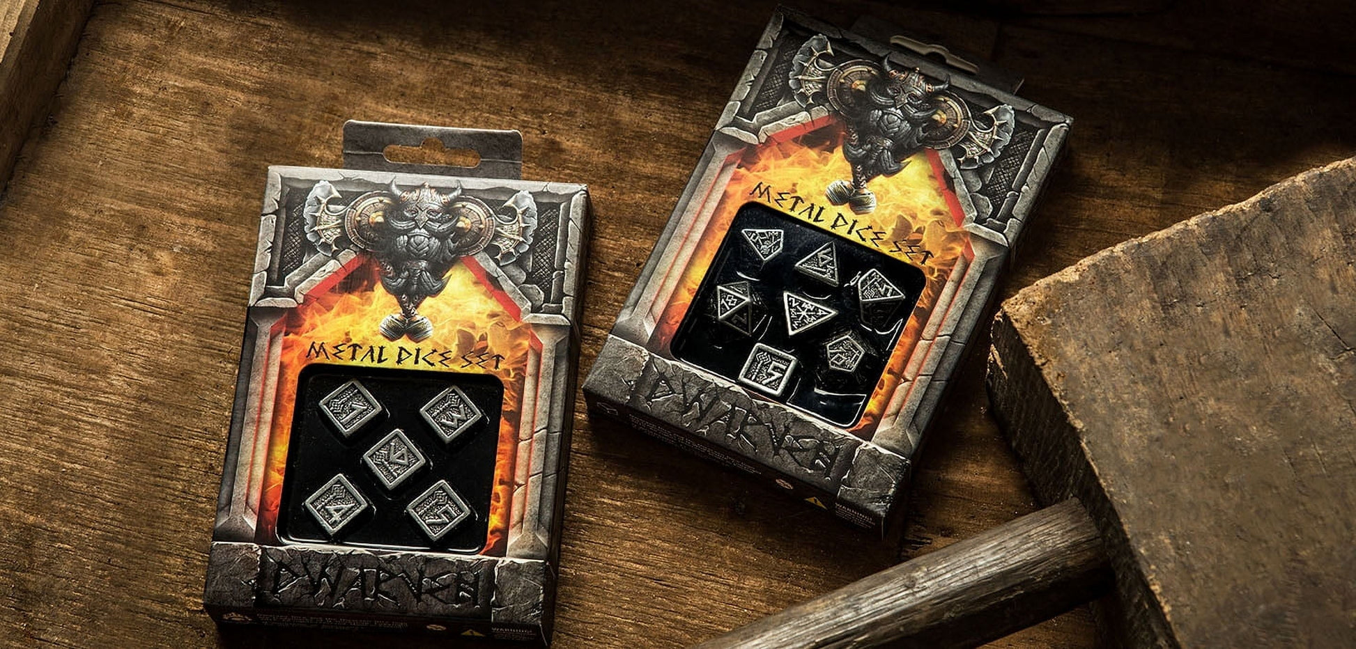 Metal Dwarven Dice Set (7)