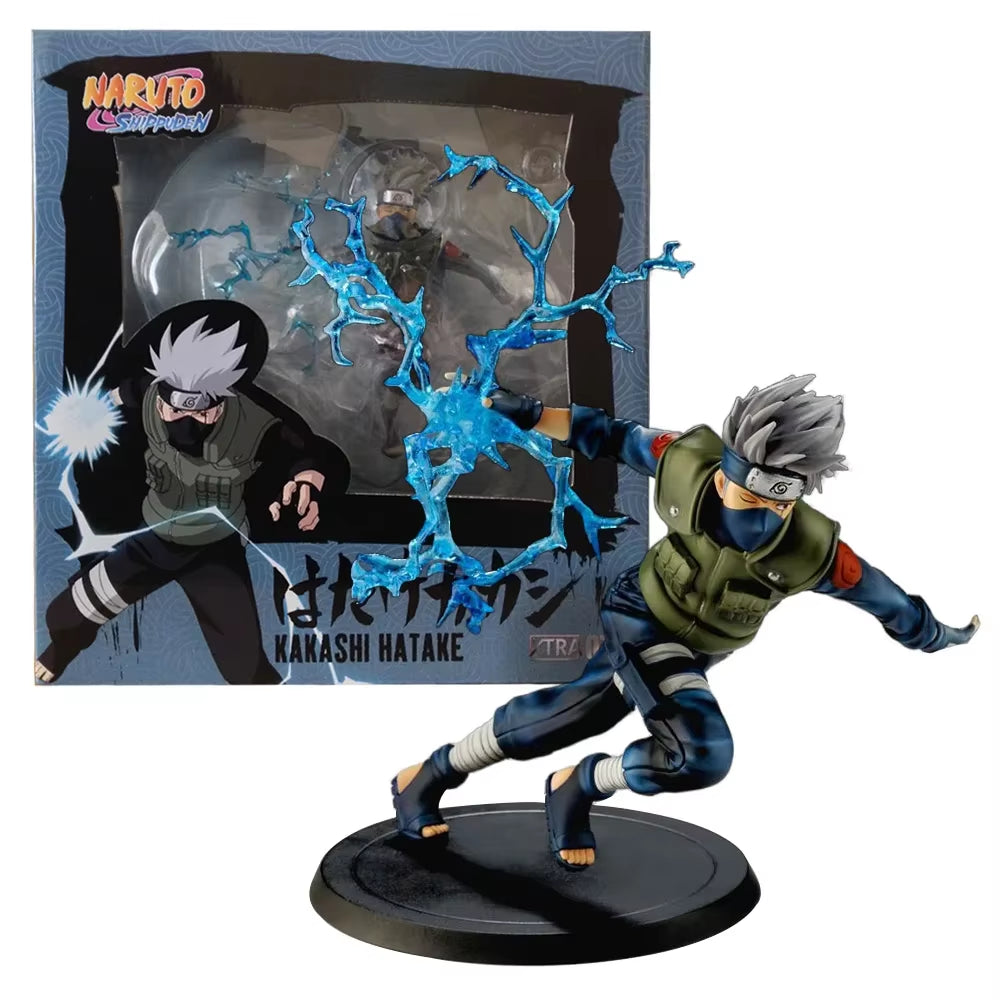 15CM Anime Naruto Shippuuden Hatake Kakashi Figure X-Tra 1/10 Raikiri Fighting Pose Model Toy Gift Collection Aciton Figure PVC