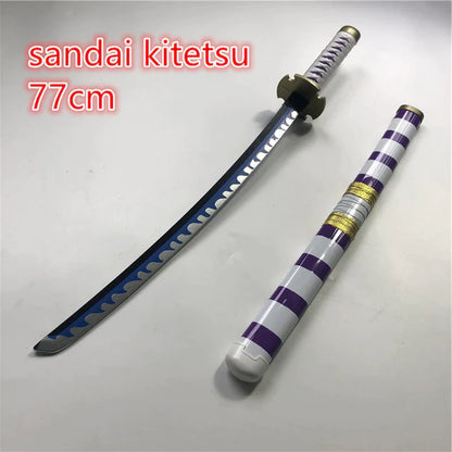 Cosplay 1:1 Anime Roronoa Zoro Sword Weapon Armed Katana Espada Wood Ninja Knife Samurai Sword Prop Toys for Teens