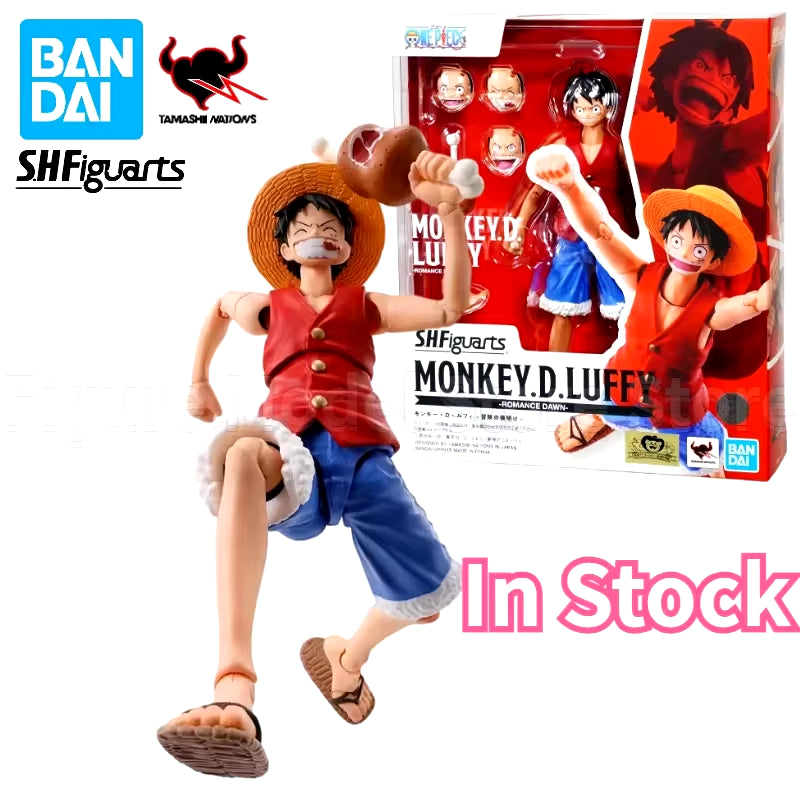 In Stock 100% Original  S.H.Figuarts SHF One Piece Monkey D Luffy Nami Romance Dawn Anime Action Figures Toys Models