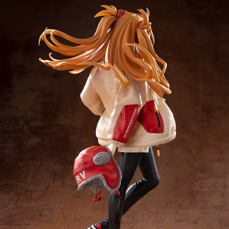 23CM EVA Anime Figure Asuka Langley Soryu Tide Brand Costume Dress up Model Toy Gift Collection PVC Evangelion Aciton Figure