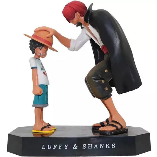 17Cm One Piece Anime Figure Four Emperors Shanks Straw Hat Luffy Action Figure One Piece Figurine