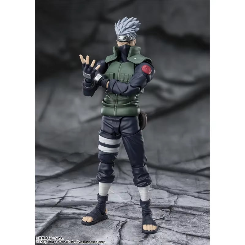 Naruto：Shippūden Anime Figure SHF Hatake Kakashi 2.0 the Hero of Sharingan Action Figure Toys for Kids Gift Model Dolls