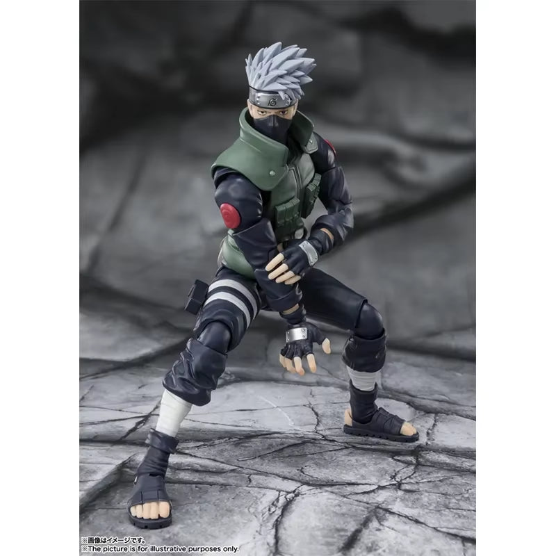 Naruto：Shippūden Anime Figure SHF Hatake Kakashi 2.0 the Hero of Sharingan Action Figure Toys for Kids Gift Model Dolls