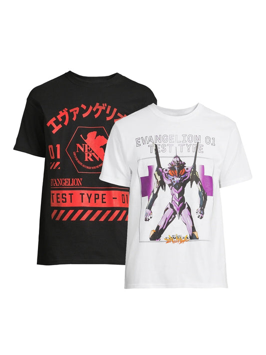 Anime Men'S & Big Men'S Graphic Tee Shirts, 2-Pack, Sizes S-3XL