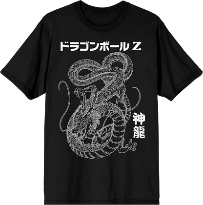 Dragon Ball Z Shenron Men'S Black Graphic Tee