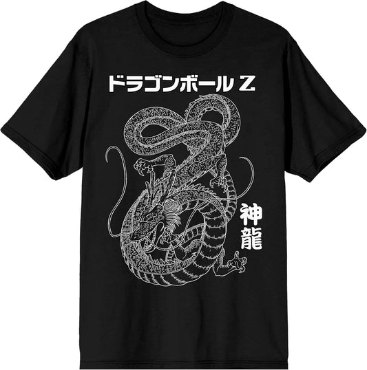 Dragon Ball Z Shenron Men'S Black Graphic Tee