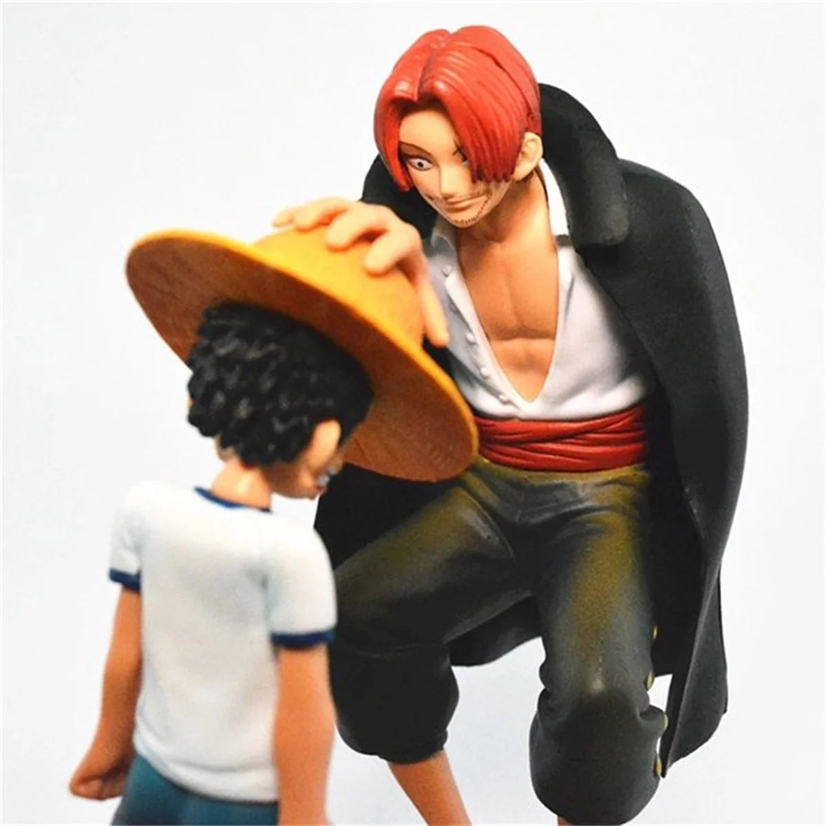 17Cm One Piece Anime Figure Four Emperors Shanks Straw Hat Luffy Action Figure One Piece Figurine