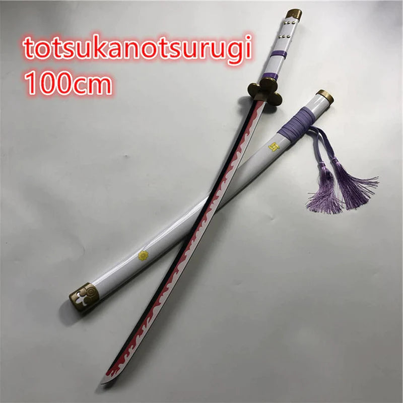 Cosplay 1:1 Anime Roronoa Zoro Sword Weapon Armed Katana Espada Wood Ninja Knife Samurai Sword Prop Toys for Teens