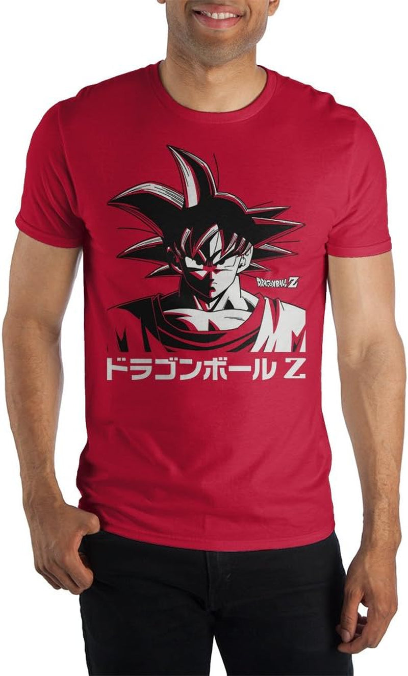 Dragon Ball Z Goku Kanji Mens Graphic Tee Shirt