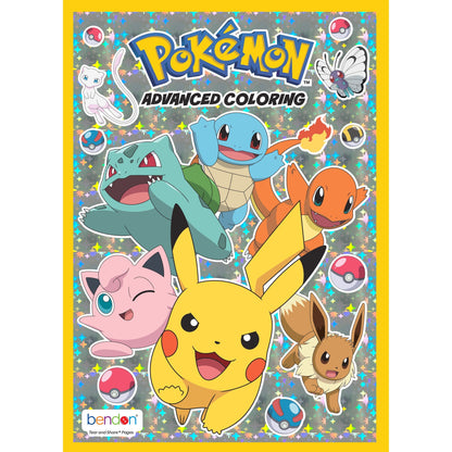 Pokémon 40-Page Advanced Coloring Book, Paperback, by