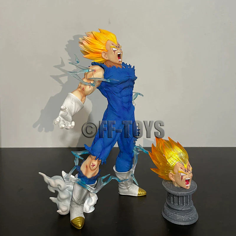 Anime Dragon Ball Z GK Vegeta Figure Self-Destruct Majin Vegeta Figurine 27CM PVC Action Figures Collection Model Toys Gifts