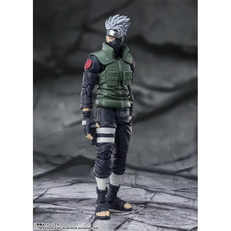 Naruto：Shippūden Anime Figure SHF Hatake Kakashi 2.0 the Hero of Sharingan Action Figure Toys for Kids Gift Model Dolls