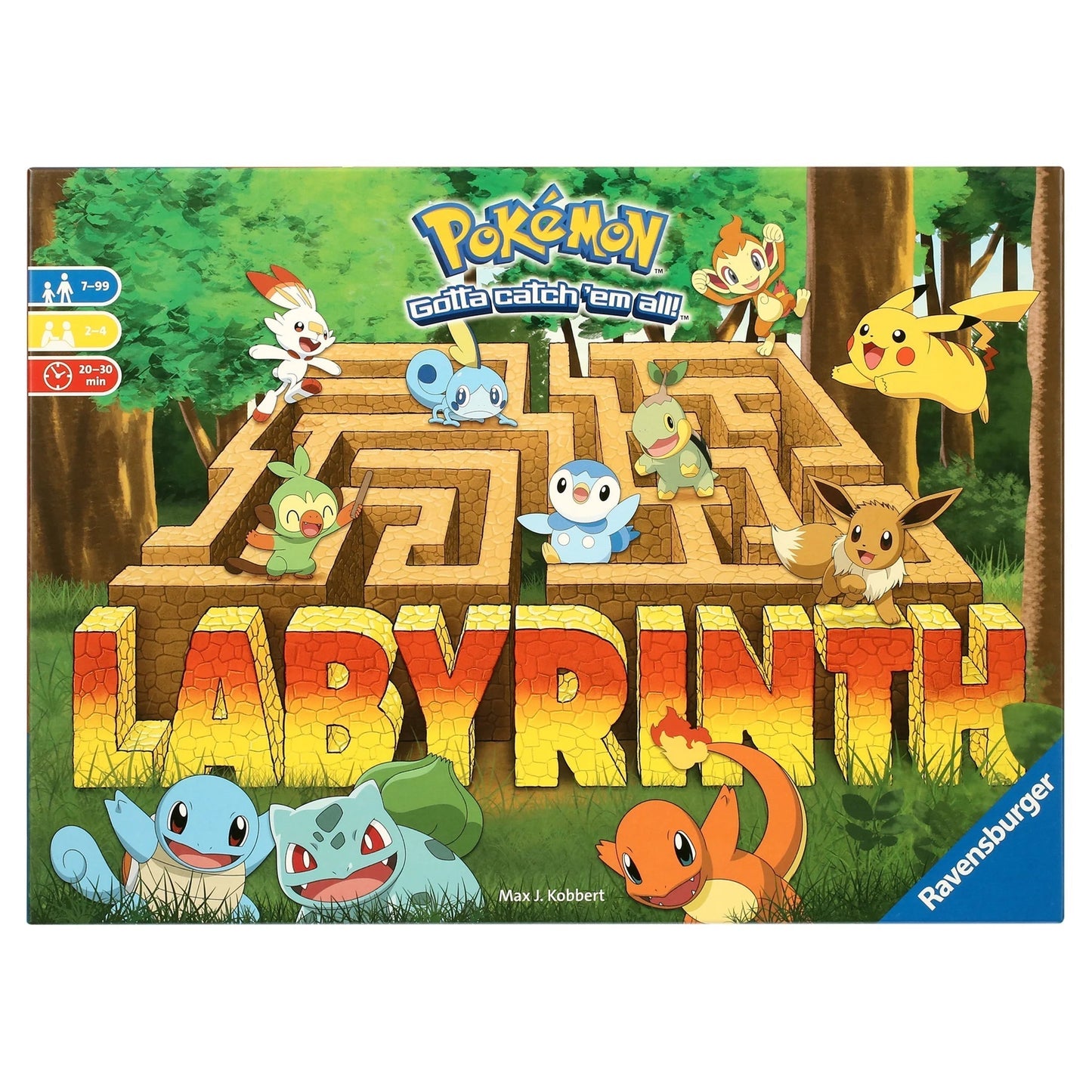 Pokemon Labyrinth Board Game, Children to Adult Ages 7+