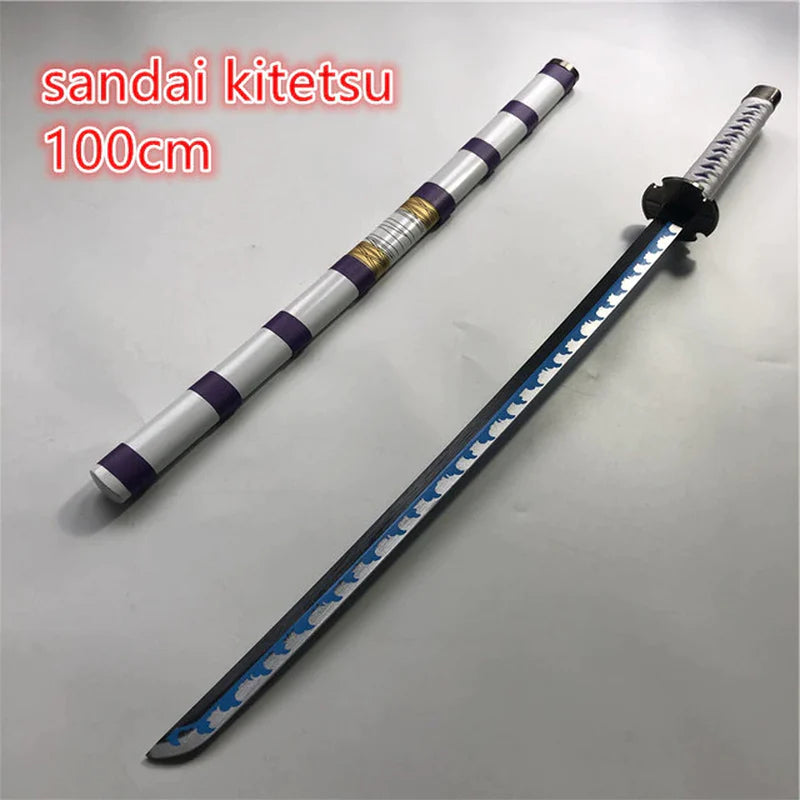 Cosplay 1:1 Anime Roronoa Zoro Sword Weapon Armed Katana Espada Wood Ninja Knife Samurai Sword Prop Toys for Teens