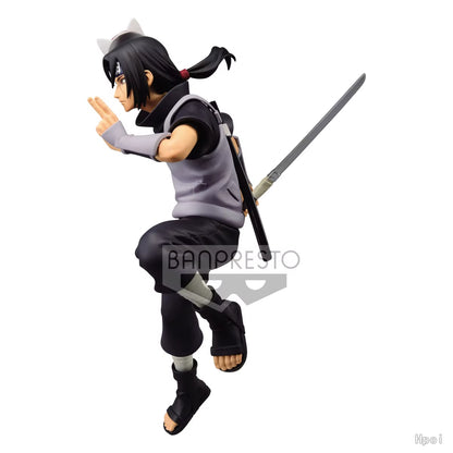 17CM Anime Naruto Shippuden Vibration Stars Uchiha Itachi Fighting Action Figures Collectible Model Toys Figurals