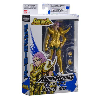 Anime Heroes Knights of the Zodiac Aries Mu Action Figure Set, 3 Pieces