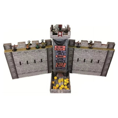 R4I44003 5 X 7 In. Castle Keep Dice & 12 In. Tower DM Screen Bundle