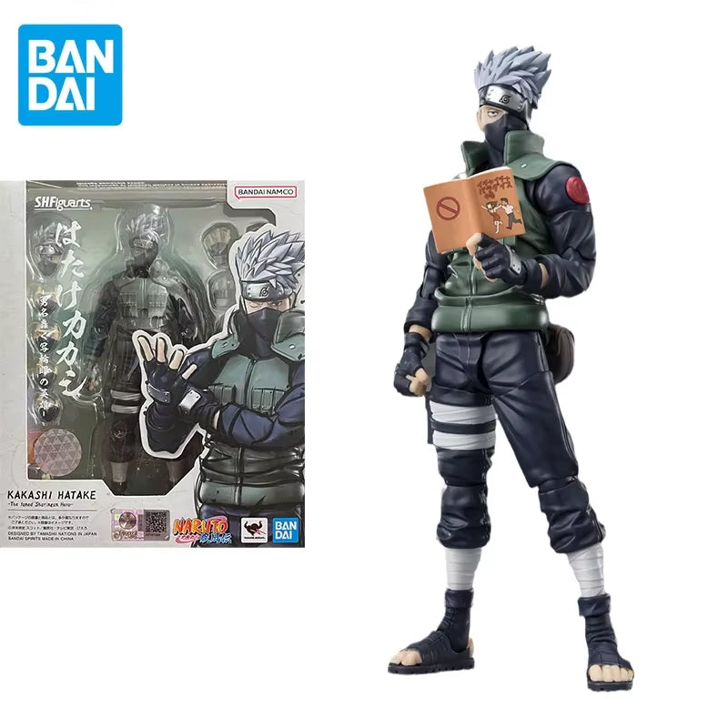 Naruto：Shippūden Anime Figure SHF Hatake Kakashi 2.0 the Hero of Sharingan Action Figure Toys for Kids Gift Model Dolls