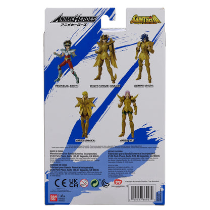 Anime Heroes Knights of the Zodiac Aries Mu Action Figure Set, 3 Pieces