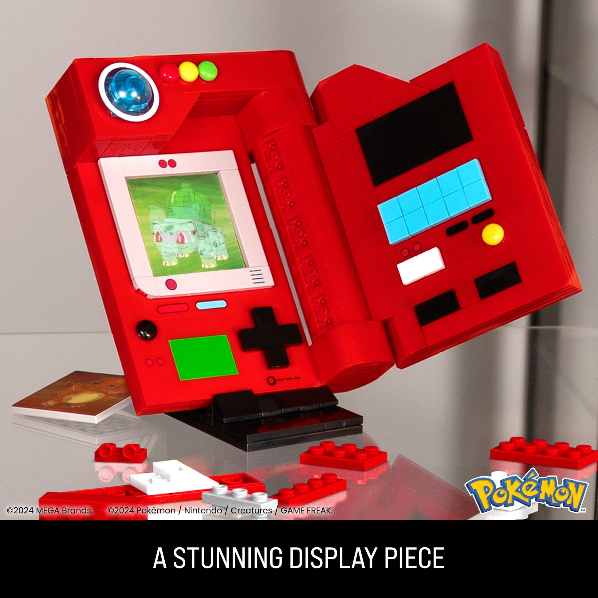 Kanto Region Pokédex Building Kit (322Pieces) for Collectors, Plastic