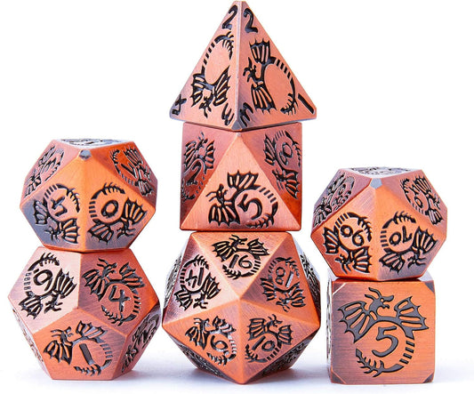 Dungeons and Dragons Dice Set, Metal Polyhedral DND Large Dice Bag Bulk Tower Role Playing Dice