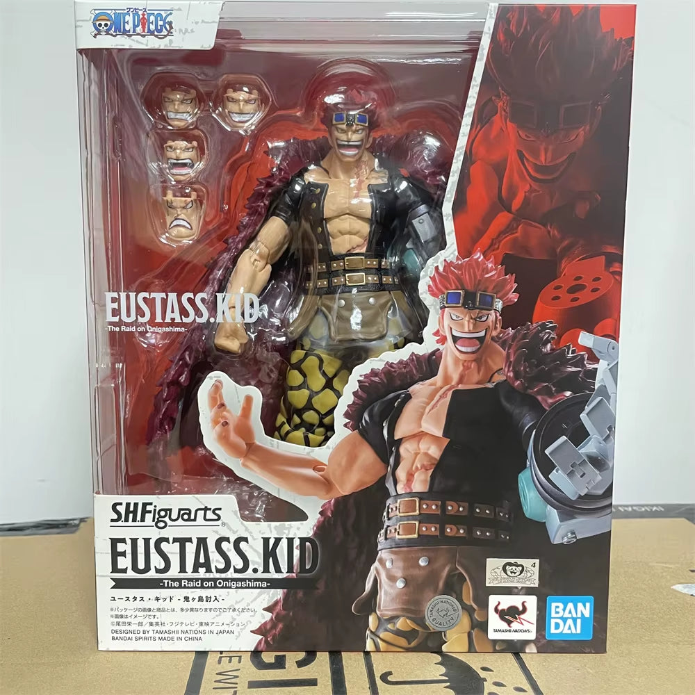 Anime Original  One Piece S.H.Figuarts EUSTASS.KID -The Raid on Onigashima Action Figure PVC Model Toys Doll Collector