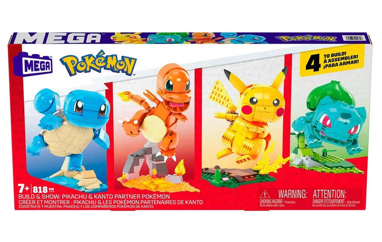 Pokémon  Build and Show Bundle Pikachu & Kanto Partner Pokémon