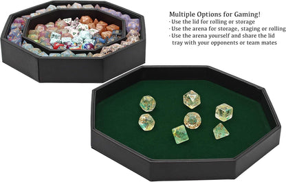 Dice Arena Rolling Tray and Storage Compatible with Any Dice Game, D&D and RPG Gaming